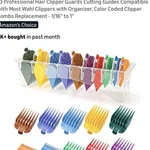 Lavest 10 Piece Professional Hair Clipper Guards Color Coded Organizer For Wahl. Fixed Price $7.00.