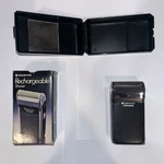 Vintage Sanyo Rechargeable Shaver Sv 3831 Cib With Case And Brush. Fixed Price $39.99.