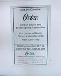 #917-17 Oster Carbon Brushes For 76 & T111. Fixed Price $12.49.