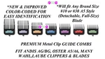 Andis Premium Metal Clip Guide Attachment Blade Comb*fit Pulse Zr,ultraedge Agc. Fixed Price $10.99.