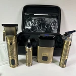 Bomxin Professional 4-IN-1 Cordless Hair Clippers & Beard Trimmer Kit Gold New!. Fixed Price $79.95.