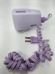 Vintage Philips 495B Norelco Electric Rotary Razor Shaver Triple Head Purple. Fixed Price $19.00.