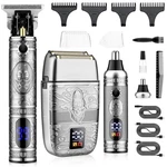 Saoilli Professional Hair Trimmer Clippers For Men, Nose Silver. Fixed Price $93.99.