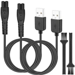 3FT Shaver Charger Cord, 2 Pack 5V Electric Usb Charging Cable Fits Most. Fixed Price $14.63.