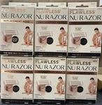 6 Finishing Touch Flawless Nu Razor Replacement Head Only 18K Gold Plated New. Fixed Price $12.50.