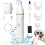 Dog Clippers For Grooming With 2 Blades, Quiet Small Cat Paw Trimmer, Waterp. Fixed Price $15.99.