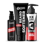 Beard Serum Softener & Godfather Wash Kit Men Grooming Combo Set 200ML. Fixed Price $76.35.