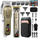 Cordless Hair Clippers Set For Men, Professional And Beard Trimmer Kit W.... Fixed Price $77.82.