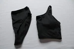 Tempt Women's One Shoulder High Waisted Bikini Set EJ3 Black Medium Nwt. Fixed Price $30.99.