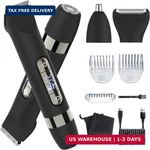 Hatteker 4 In 1 Multifunctional Dual - Head Body Hair Trimmer For Men, IPX7 Wate. Fixed Price $37.73.