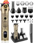 Ufree Beard Trimmer For Men, Electric Razor Shaver, 21 Piece Set, Bronze. Fixed Price $74.99.