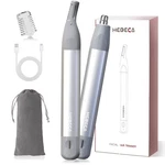 Hebeca Nose Hair Trimmer For & Women - 2IN1 Rechargeable Ear Silver Grey. Fixed Price $25.12.