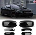 Sportuli Black Vehicle Side View Mirror Covers Caps + Door Handle. Fixed Price $101.04.