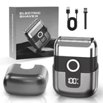 Lyrslf Electric Foil Shavers For Men: Mini 3.39 X 2.37 1.22 Inch, Grey. Fixed Price $36.90.