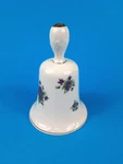 Purple Floral Porcelain Bell Vintage 80S Lefton 2839 Dinner Service Call Ringer. Fixed Price $6.99.
