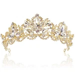 Gold Wedding Tiaras And Crowns For Women,rhinestone Queen Princes.... Fixed Price $17.21.