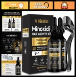 Beard Kit For & Women - Minoxidil 5% Hair Regrowth Treatment, 60ML X2. Fixed Price $71.99.