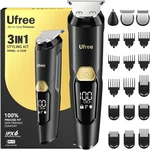 Ufree 3-IN-1 Beard Trimmer Kit, Men's Electric Razor Shaver For Mustache, Profe. Fixed Price $36.99.
