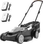 40V Cordless 18" Brushless Lawn Mower With 2 Batteries & 6 Height Settings. Fixed Price $334.99.