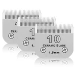 Dodaer 3-PACK Dog Grooming Ceramic Blades For Andis, Oster, Wahl, #10. Fixed Price $54.07.