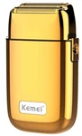 Kemei Cordless Metal Double Foil Shaver Electric Razor For Men Close Gold. Fixed Price $40.00.