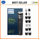 Philips Norelco Multigroom 5000, 18-PC Men's Trimmer, Beard Hair Body, MG5900/49. Fixed Price $48.99.