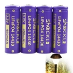 Funkawa (4-PACK) Shockli 14430 3.2V 450MAH LIFEPO4 Rechargeable Solar.... Fixed Price $13.03.