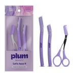 Plum Beauty Eyebrow Shaping Set Complete 1 Count (pack Of 3), Purple. Fixed Price $11.99.