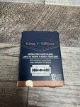 King C. Gillette Double Edge Safety Razor Blades, Platinum Coated 10 Pack New. Fixed Price $8.99.