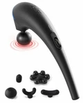 Zyllion ZMA-27 Cordless Rechargeable Handheld Massager With Heat Black. Fixed Price $39.00.