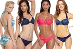 Marie Meili Women's Bikini Swimsuit Top Or Bottom Solid And Print Designs. Fixed Price $7.99.