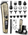 Ufree Gifts For Men, Beard Trimmer With Charging Stand, IPX7 Bronze, Gold. Fixed Price $75.29.