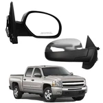 Passenger Side Mirror Chevy Silverado Gmc Sierra Yukon 07-13 Heated Power Chrome. Fixed Price $95.35.
