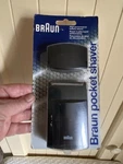 Vtg Braun Pocket Travel Shaver Cordless Aa Battery Operated Sealed New Old Stock. Fixed Price $28.00.