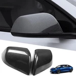 Rearview Mirror Guard Cover Glossy Carbon Fiber For Tesla Model 3 2017-2026. Fixed Price $55.97.