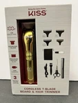 Kiss Cordless 11 Pc T-blade Beard Trimmer & Hair Rechargeable Usb Power. Fixed Price $34.99.